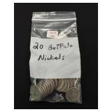 20 Buffalo Nickels