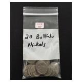 20 Buffalo Nickels