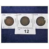 1846, 1848, 1849 U.S. LARGE CENTS,
