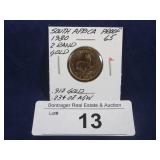 GOLD: SOUTH AFRICA 1980 2 RAND, .917 GOLD,