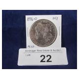 1896-O MORGAN SILVER DOLLAR, KEY DATE