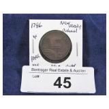 1786 NEW JERSEY COLONIAL, NARROW SHIELD-