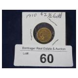 1910 $2 1/2 U.S. GOLD INDIAN HEAD