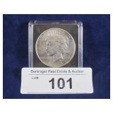 1921 PEACE SILVER DOLLAR