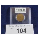 KEY DATE 1909-S LINCOLN CENT