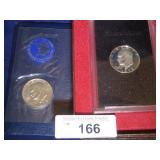 SILVER EISENHOWER DOLLARS: 1973-S BROWN BOX