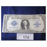 1923 LARGE NOTE $1 SILVER CERTIFICATE, BLUE SEAL