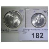 CANADA 1967 COMMEMORATIVE SILVER DOLLAR