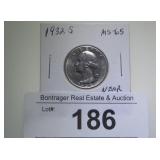 1932-S WASHINGTON QUARTER, KEY DATE