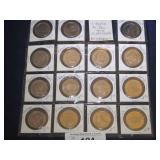 (15) LIBERIA $5 FACE VALUE U.S. PRESIDENTIAL COIN