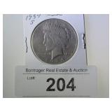 1934-S PEACE SILVER DOLLAR