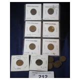 (11) INDIAN HEAD CENTS