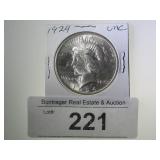 1924 PEACE SILVER DOLLAR
