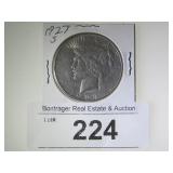 1927-S PEACE SILVER DOLLAR