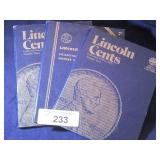 (3) PARTIAL LINCOLN CENT WHITMAN HOLDERS