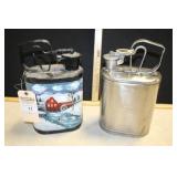 2 PROTECTO SEAL SAFETY CAN (ONE PAINTED) 2 PROTECTO SEAL SAFETY CAN (ONE PAINTED)