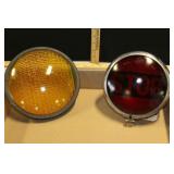 RED STOP LIGHT, SECOND BRACKET W/ YELLOW LENS RED STOP LIGHT, SECOND BRACKET W/ YELLOW LENS
