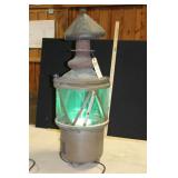 37" BRASS CANAL LANTERN W/ PLASTIC GLOBE 37" BRASS CANAL LANTERN W/ PLASTIC GLOBE