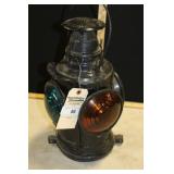 17" DRESSEL R.R. SIGNAL LANTERN W/ GOOD GLASS