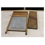 SUNNYLAND WASHBOARD, CABBAGE SLICER SUNNYLAND WASHBOARD, CABBAGE SLICER