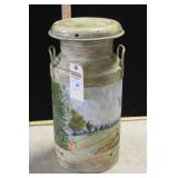 PAINTED CREAM CAN PAINTED CREAM CAN