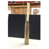 BRASS MILITARY SHELL, 23 1/2", W/ YARD STICKS