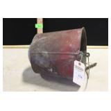 RED METAL FIRE BUCKET RED METAL FIRE BUCKET