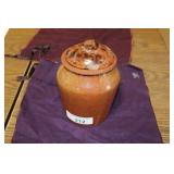 MORGANVILLE POTTERY CROCK / STAFFORD , NY MORGANVILLE POTTERY CROCK / STAFFORD , NY