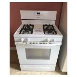 WHIRLPOOL WHITE SELF CLEANING GAS STOVE