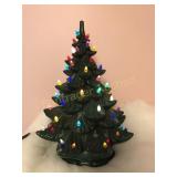 18" CERAMIC CHRISTMAS TREE W/ MUSICAL BASE
