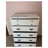 WHITE PAINTED CHEST OF DRAWERS