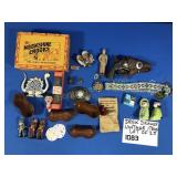DESK DRAWER LOT 25 VINTAGE ITEMS