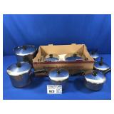 REVERE WARE COPPER BOTTOM ITEMS:  POTS, PANS,
