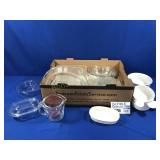 VINTAGE 24-PIECE PYREX, CORELLE WARE,