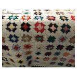 100" X 82" HAND MADE GRANNY SQUARE BEDSPREAD