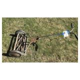VINTAGE PUSH LAWN MOWER - GO GREEN