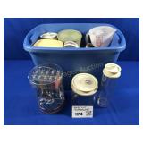 TUPPERWARE, PLASTIC WARE, NEW SILVERWARE CADDY