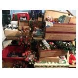 CHRISTMAS ITEMS: TREE, ORNAMENTS, GARLAND