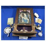 LAST RITE CATHOLIC ALTAR VIATICUM SHADOW BOX