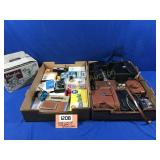 CAMERAS, EQUIPMENT, PORTABLE RADIO, BINOCULARS