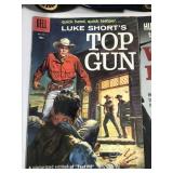 TOY TIN CARS AND WESTERN 10 CENT COMIC BOOKS