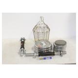 2 ADJUSTABLE WEIGHT DUMBELLS