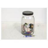 1/4 FULL JAR OF MATCH PACKETS