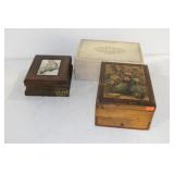3 JEWELRY BOXES