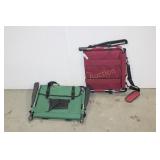 2 LIGHT WEIGHT FOLDING BLEACHER SEATS