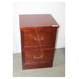 2 DRAWER WOODEN FILE CABINET