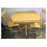 SMALL DROP LEAF KITCHEN TABLE WITH 2 CHAIRS