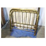 TWIN SIZE BED AND BRASS BED FRAME