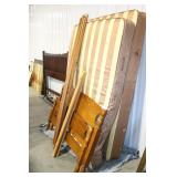 TWIN/ FULL SIZE BED AND WOOD BED FRAME
