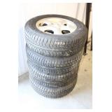 SET OF 4 GENERAL ALTIMAX TIRES ON RIMS